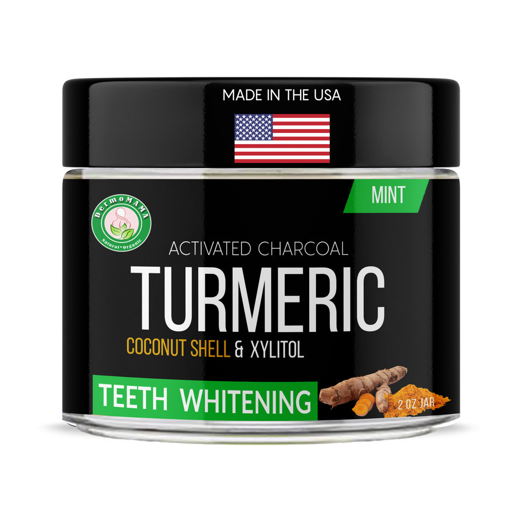 Turmeric_Charcoal_teeth_whitening_powder_mint_USA_Made_dermomama